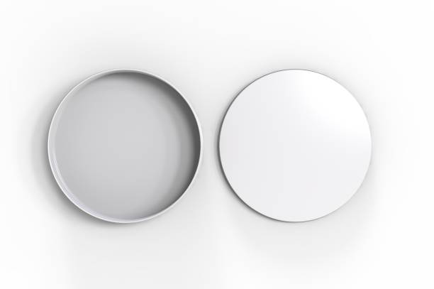istock Blank round tin container for branding and design. 3d render illustration. 1199476133