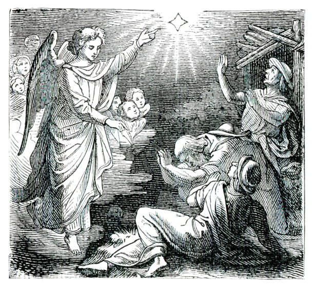 istock Angel showing the Star of Bethlehem 1199476307