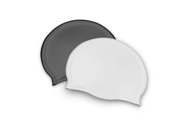 istock Blank swim cap for branding and mock up, 3d render illustration. 1199476996