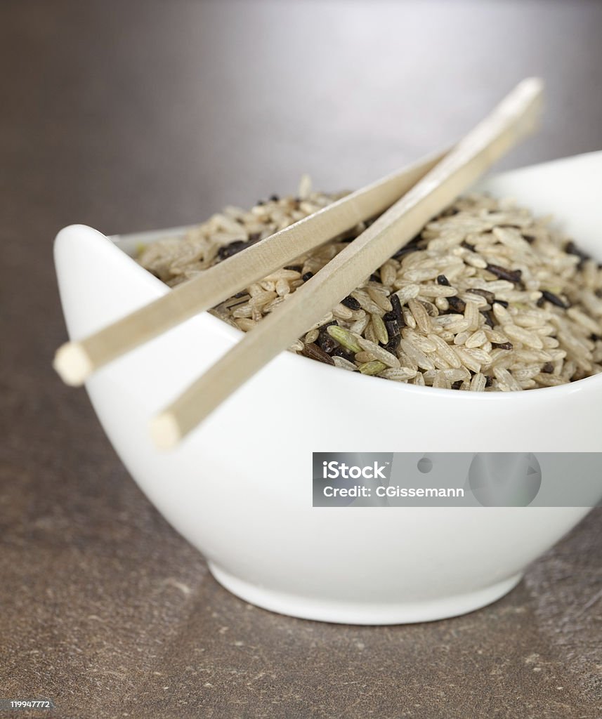 Mélange dans un bol de riz - Photo de Aliment libre de droits