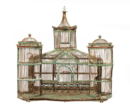 antique indoor bird cage