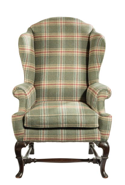 istock old antique wing arm chair upholstered  green  isolated on white 1199478931