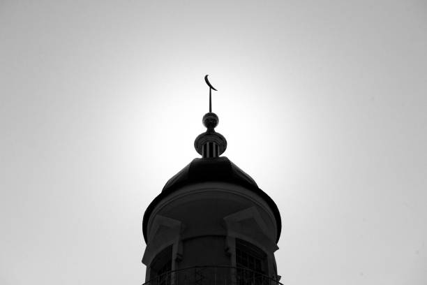 istock White Mosque Tower on a clear sunny day 1199480005