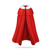 istock Realistic Detailed 3d Red Cape King. Vector 1199485334