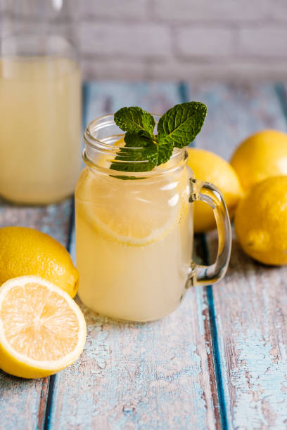 istock Glass with natural lemon juice 1199487239