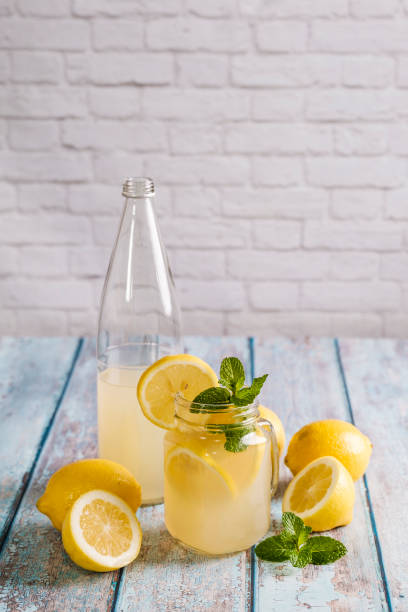 istock Glass with natural lemon juice 1199487409