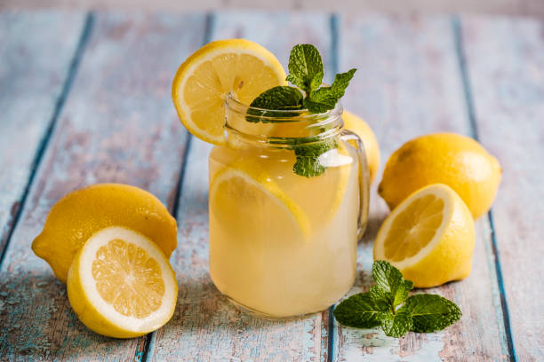 istock Glass with natural lemon juice 1199487466