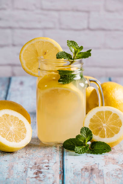 istock Glass with natural lemon juice 1199488012