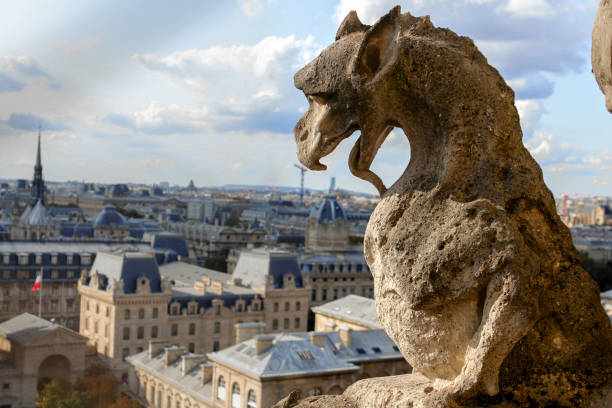 istock Chimera seeing Paris from Notre Dame. 1199488313