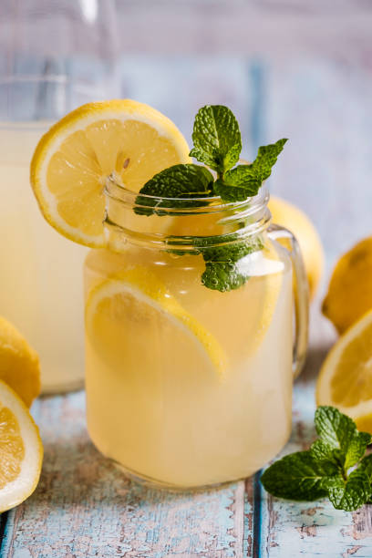 istock Glass with natural lemon juice 1199488336