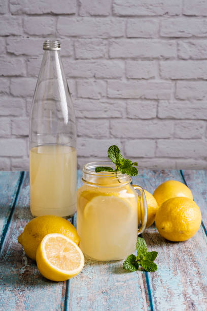 istock Glass with natural lemon juice 1199488432
