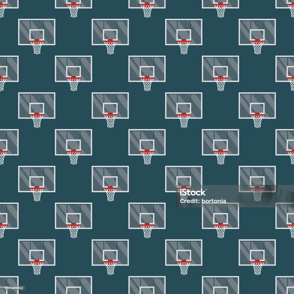 Basketball Hoop Rope Pattern Basketball Hoop Pattern Stock Illustration - Download Image Now ...