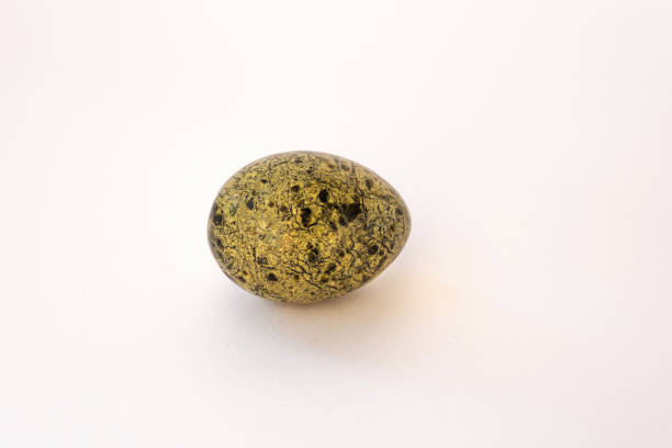 istock Stone egg made from green mineral serpentine 1199489795