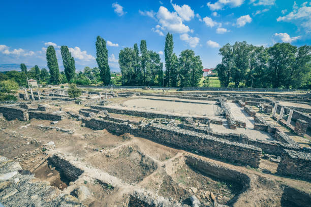 istock Heraclea Lyncestis Excavation Ruins And Pillars 1199490465