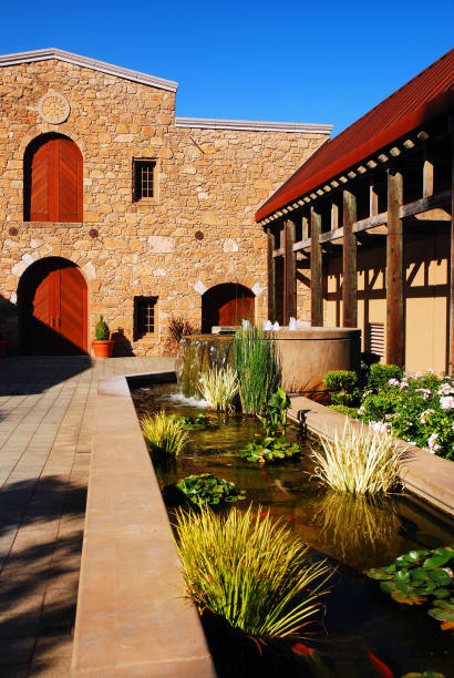 Entrance to a winery in Napa California