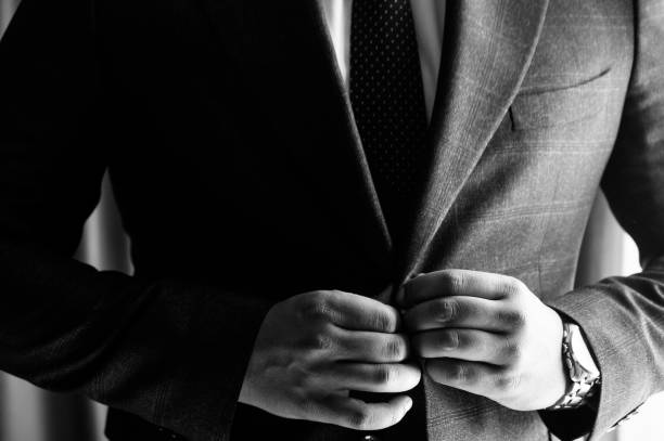 istock The man is wearing a black suit 1199493557