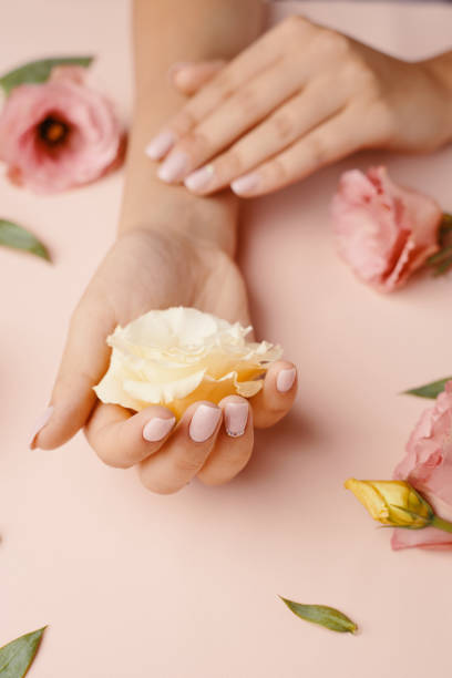 istock Close-up beautiful sophisticated female hands 1199494702