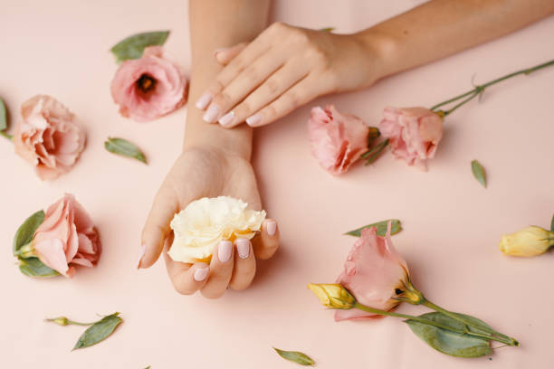 istock Close-up beautiful sophisticated female hands 1199494764