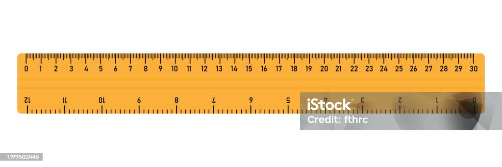 30 Cm Ruler School Supplies Measurement Tool Isolated Vector Illustration  Stock Illustration - Download Image Now - Istock