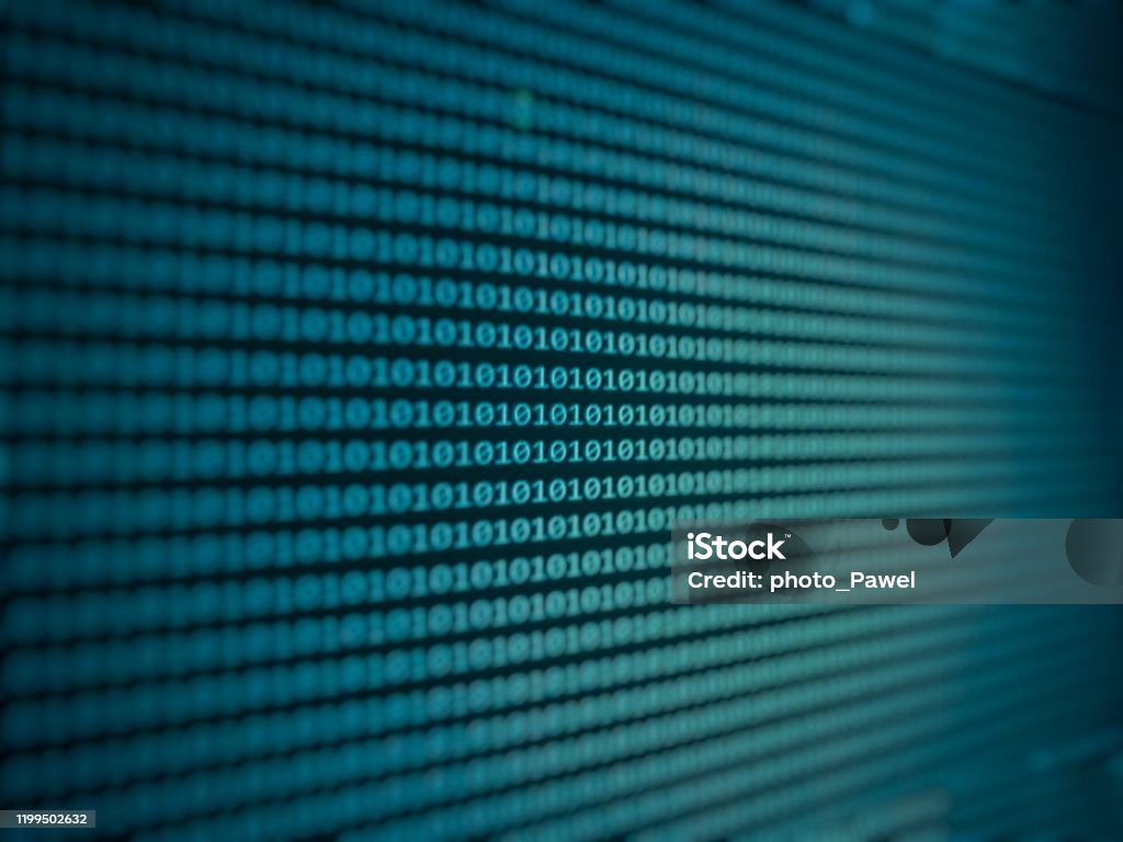 security concept blue background binary code stock... Blue Background With Binary Code Texture Cyber Crime And Cyber Security ...