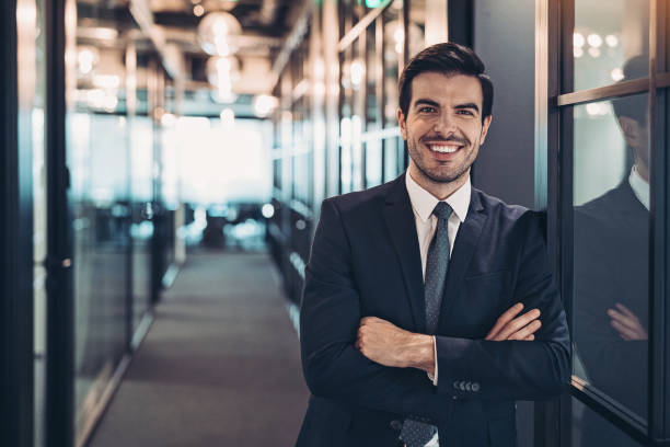 istock Businessman in the office building corridor 1199502648