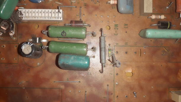 istock Different retro soldering radio components 1199502701