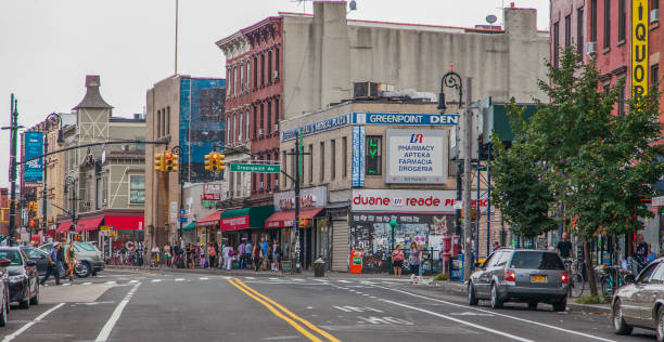 뉴욕 - 뉴욕 - 브루클린 - 그린포인트 - green point 뉴스 사진 이미지