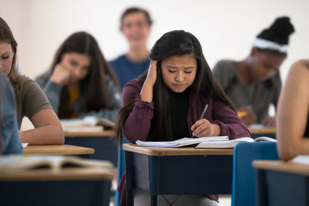 istock Asian University Student Studying in Class stock photo 1199515383
