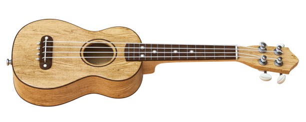 istock Wooden traditional soprano ukulele Side view 3D 1199520508