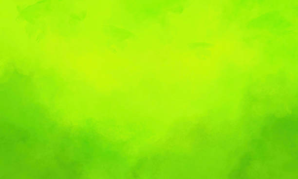 istock Hand Painted Watercolor Background - Green Brush Strokes - Vignette - Copy Space 1199521170