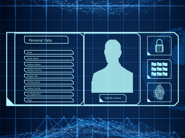 istock Person identity concept with touch screen biometrics 1199534133