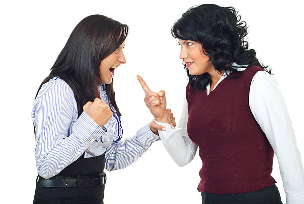 istock Two women having conflict 119953860