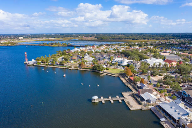 istock Lighthouse and Harbor in The Villages, Florida 1199543880