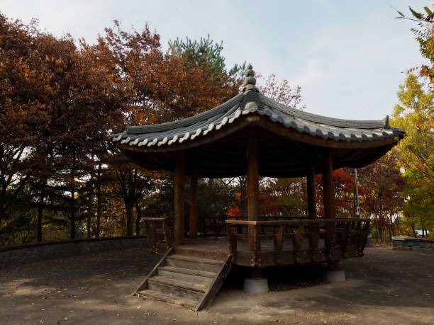 istock Palgakjeong, Traditional resting building in Korea 1199544599