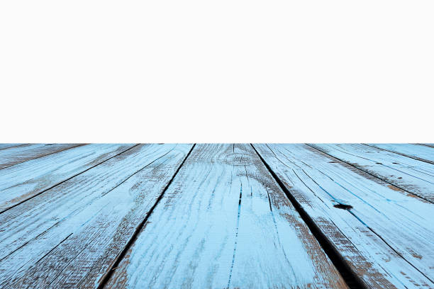 istock 3D rendering,wooden top table on isolated white blackgroud 1199549080
