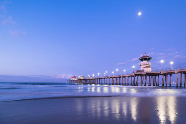 Huntington Pier Orange County - California, California, Huntington Beach - California, Southern California, USA huntington beach california stock pictures, royalty-free photos & images