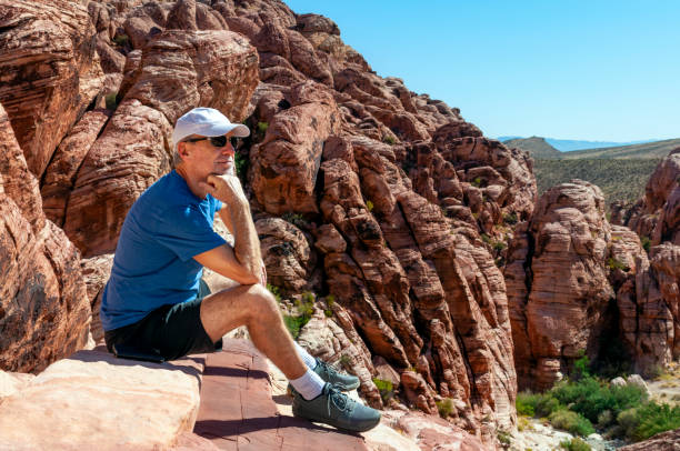 istock Senior Resting During Hike in Red Rock Canyon 1199554948