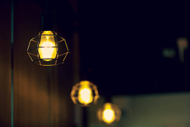 istock Vintage lamp hanging from the ceiling or ceiling lighting 1199555237