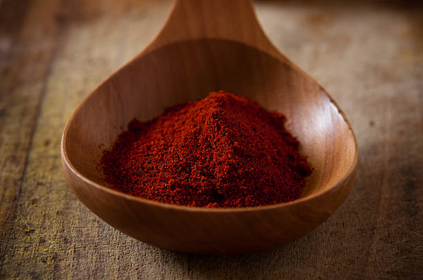 istock Paprika on wooden spoon 119956686