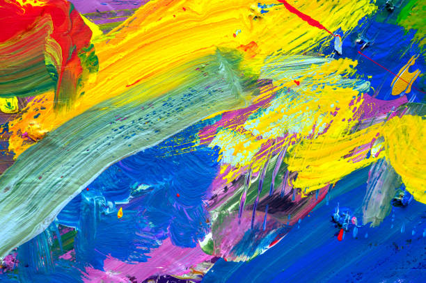 istock Abstract art background. Hand-painted background. SELF MADE. 1199571127