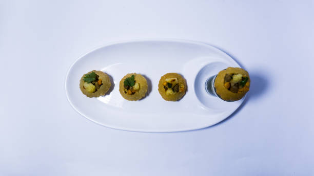 istock Panipuri with phudina(mint) water 1199572143