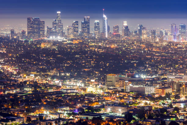 istock Los Angeles Downtown sunset 1199573714