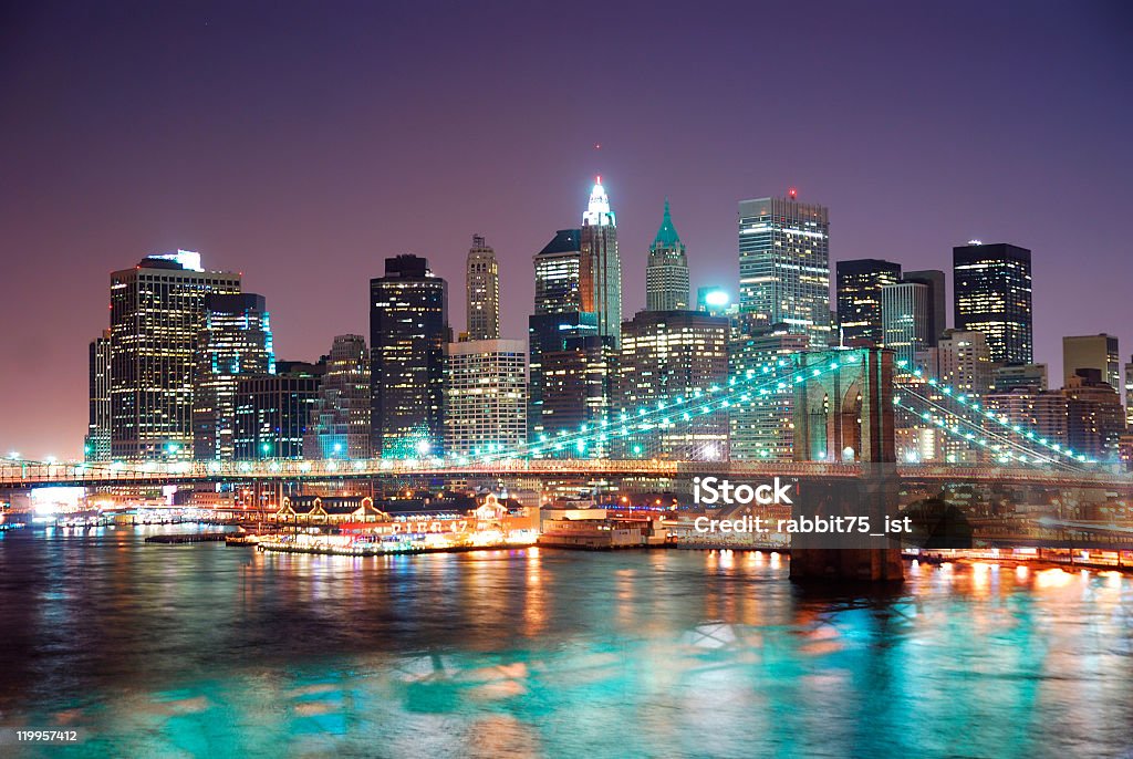 New York City Manhattan - つり橋のロイヤリティフリーストックフォト