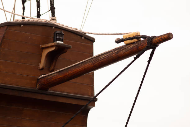 istock wooden ship hull with bowsprit 1199576205