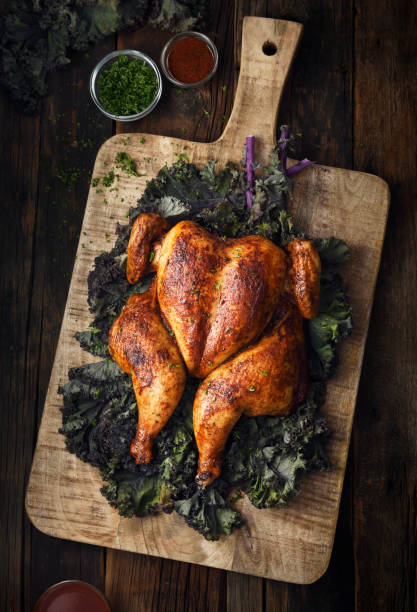 istock Butterflied roast chicken 1199576551