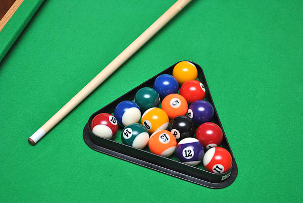 Billiard balls stock photo
