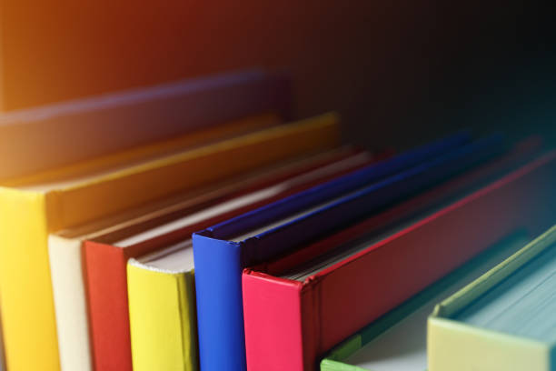 Close-Up of Books on Shelf.