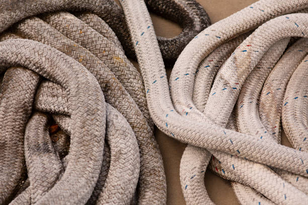 istock Close up of heavy sailing rope 1199589570