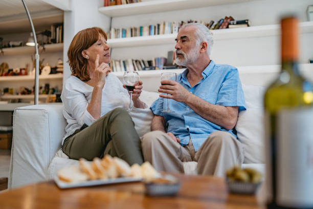 istock Senior couple at home 1199599739