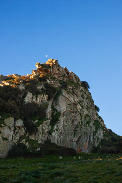 View of the typical Sicilian countryside in the Enna territory